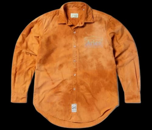 Aries Od Oxford Stripe Shirt Orange