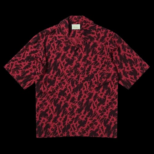 Aries Metal Hawaiian Shirt 'Burgundy'