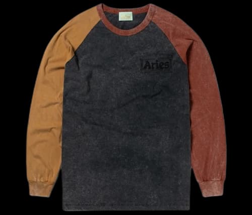 Aries Colourblocked Raglan T-shirt Multi