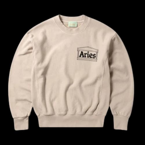 Aries Premium Temple Sweatshirt 'Sand'