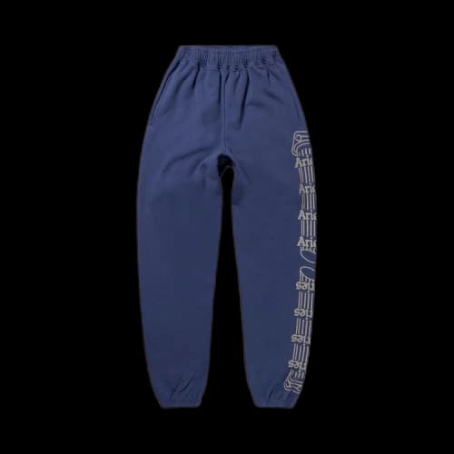 Aries Reflective Column Sweatpants 'Navy'