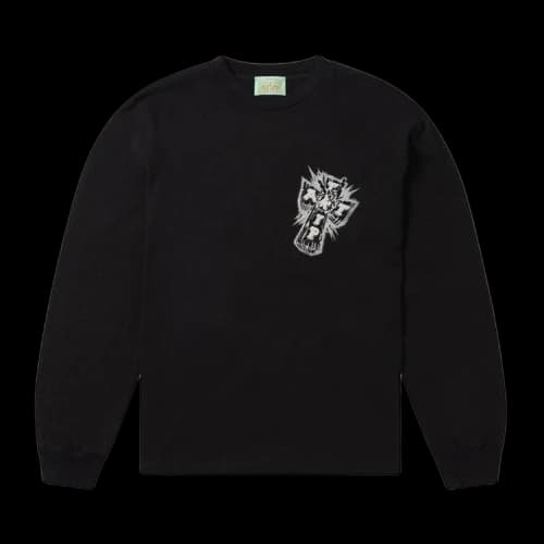 Aries Metal Trip Long-Sleeve Tee 'Black'