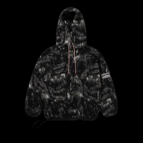 Aries Oversized Monster Fleece Hoodie 'Black'