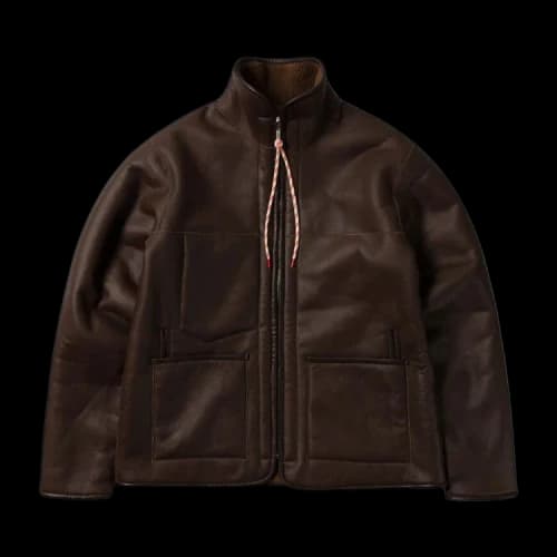 Aries Tech Sheepskin Jacket 'Brown'