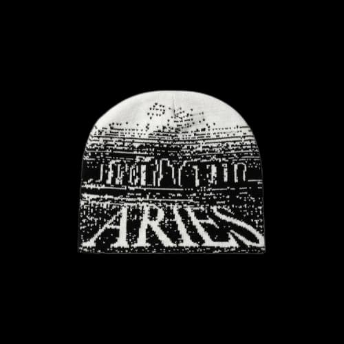 Aries Moonhenge Beanie Hat 'Black'