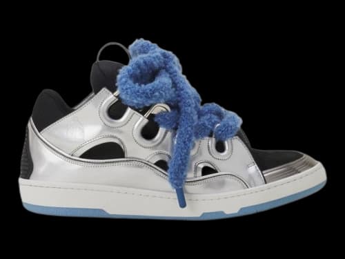 Lanvin Leather Curb Silver