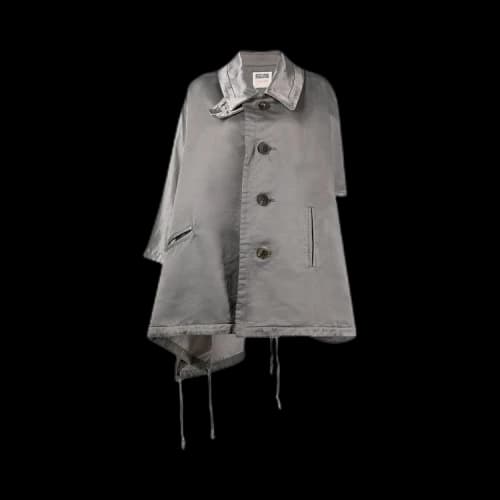 Yohji Yamamoto Regulation Cape Poncho Jacket 'Grey'