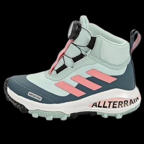 (PS) adidas Fortarun Boa Atr K Green Blue Pink Kid 'Green Blue Pink'