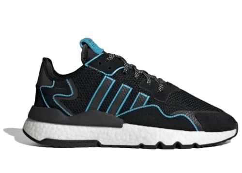 adidas Nite Jogger Core Black Bright Cyan