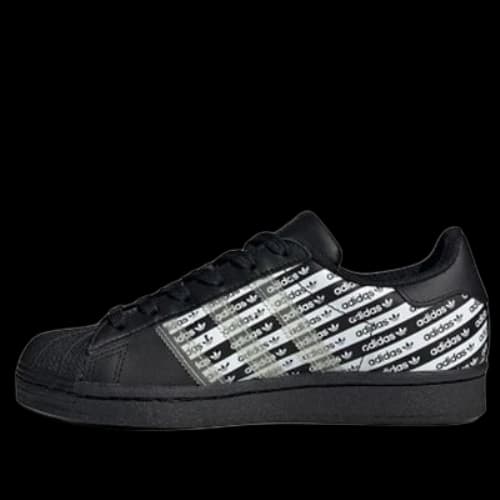 (GS) adidas originals Superstar J 'Black White'