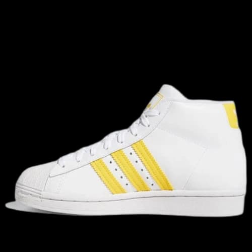 (GS) adidas originals Pro Model J 'White Yellow'