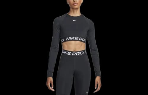 Nike Pro Women's Dri-FIT Cropped Long-Sleeve Top
