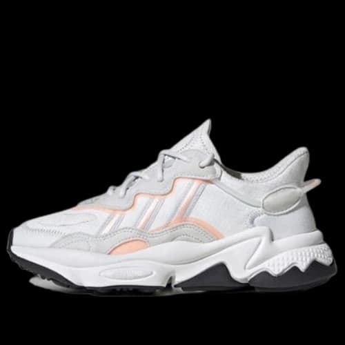 (GS) adidas Originals Ozweego Shoes 'White Gray Orange'