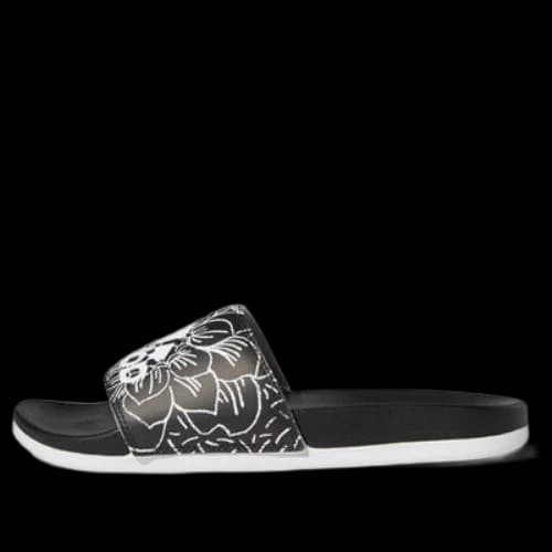 adidas Adilette 'Black White Purple Tint' (Women's)