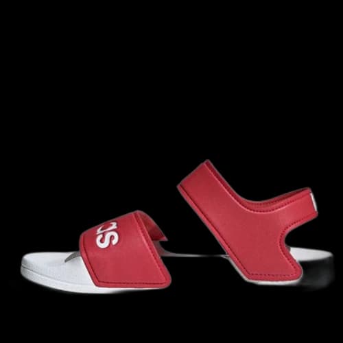 (GS) adidas Adilette Sandal K Red Sandals 'Red White'