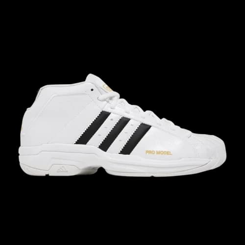 adidas Pro Model 2G Basketball Shoes 'White Black'