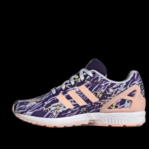 (GS) adidas originals ZX Flux J Shoes 'Purple Pink'