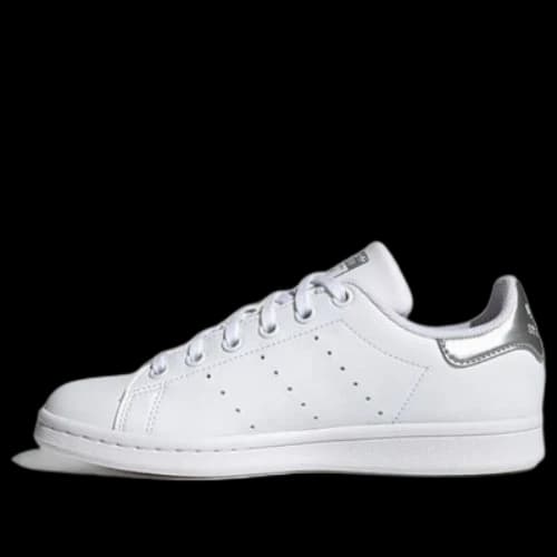 (GS) adidas Originals Stan Smith J Shoes 'White Silver'