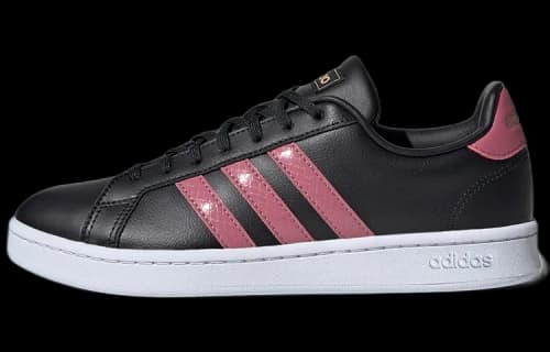 adidas neo Grand Court 'Black Pink' (Women's)