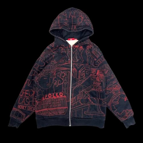 Supreme Uptown Apollo Liberty Thermal Zip Up Hoodie 'Black'