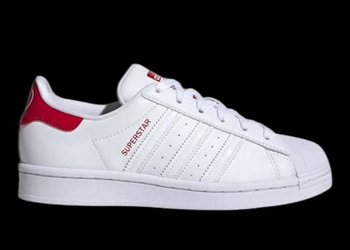 adidas Superstar White Scarlet (Youth)
