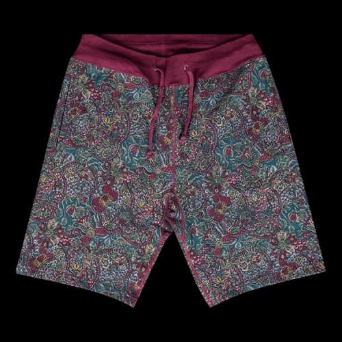 Supreme Paisley Sweat Short 'Burgundy'