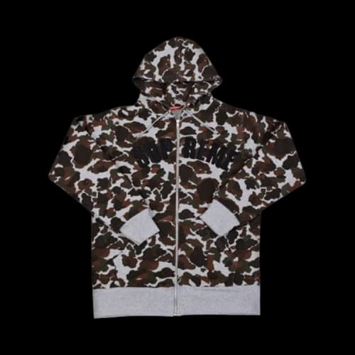 Supreme Arc Logo Thermal Zip Up 'Camo'