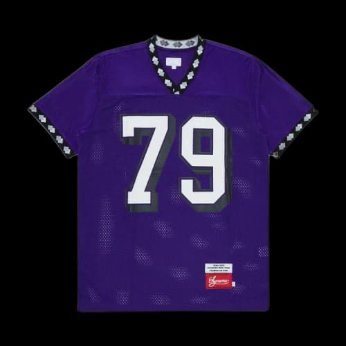 Vintage Supreme Diamond Rib Football Top 'Purple'