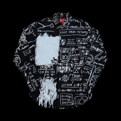 Supreme x Jean-Michel Basquiat Long-Sleeve Button Up Shirt 'Black'