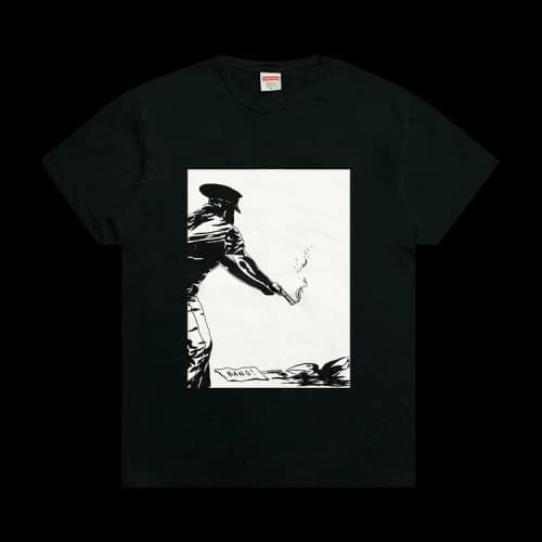 Supreme x Raymond Pettibon Bang Tee 'Black'