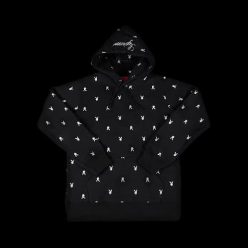 Supreme x Playboy Hooded Sweatshirt 'Black'