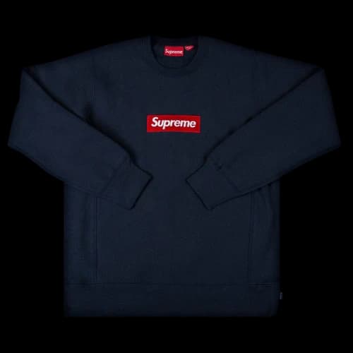 Supreme Box Logo Crewneck 'Navy'