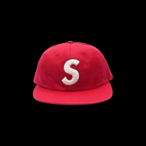 Supreme Chenille S-Logo 6 Panel 'Red'