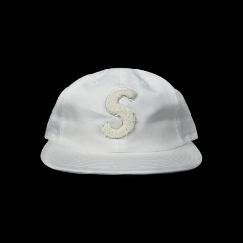 Supreme Chenille S-Logo 6 Panel 'White'