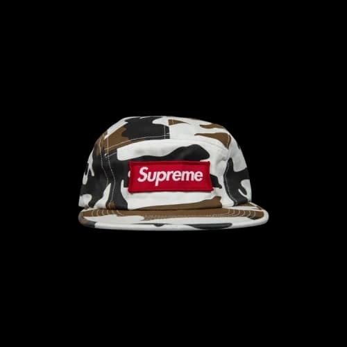 Supreme Camo Camp Cap 'White'