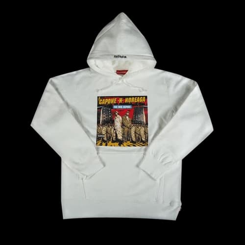 Supreme The War Report Hooded Sweatshirt 'White'