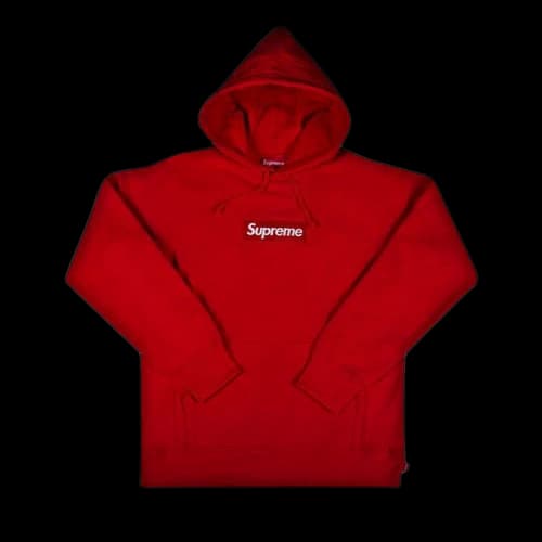 Supreme Box Logo Hooded Sweatshirt 'Red'