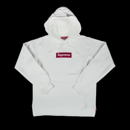 Supreme Box Logo Hooded Sweatshirt 'White'