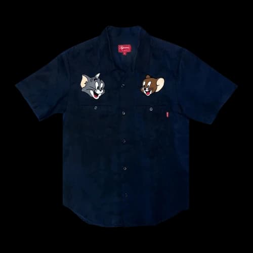 Supreme Tom & Jerry Work Shirt 'Blue'