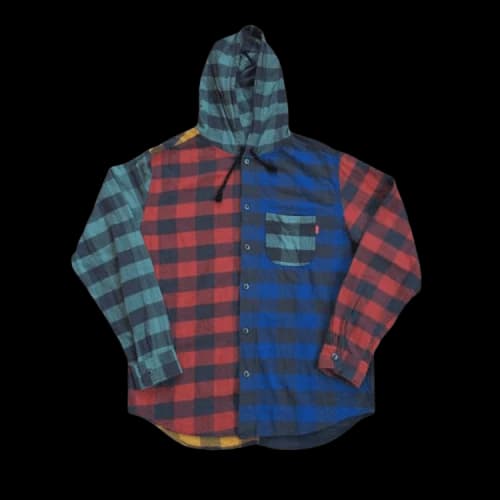 Supreme Hooded Buffalo Plaid Flannel 'Multi'