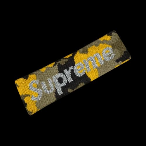 Supreme x New Era Reflective Logo Headband 'Yellow'