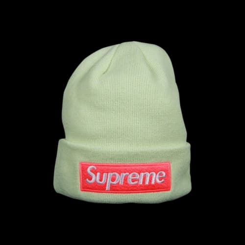 Supreme New Era Box Logo Beanie 'Lime'