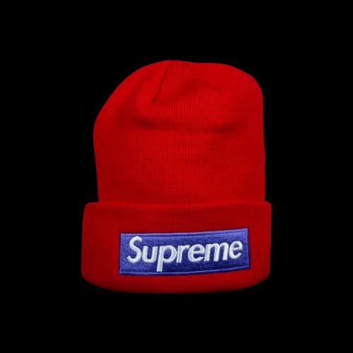 Supreme New Era Box Logo Beanie 'Red'