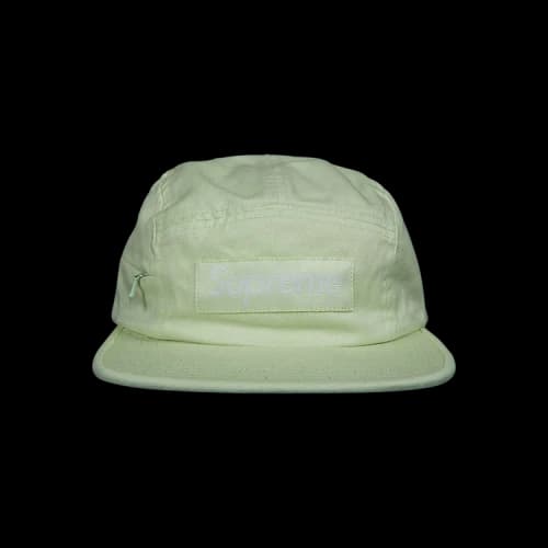 Supreme Side Zip Camp Cap 'Lime'