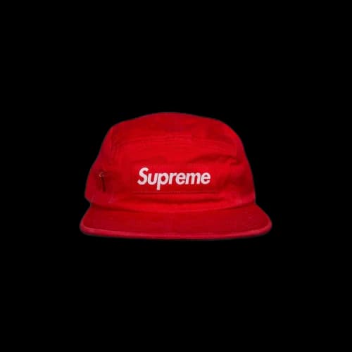 Supreme Side Zip Camp Cap 'Red'