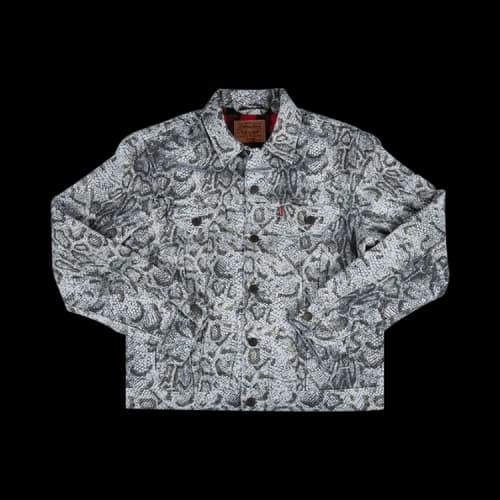 Supreme x Levi's Snakeskin Trucker Jacket 'White'