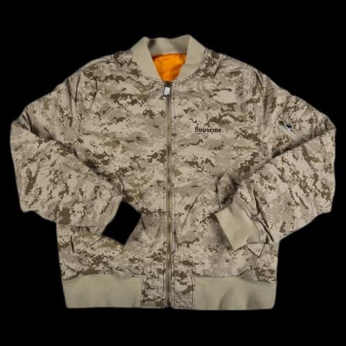 Supreme Digi Camo MA-1 'Tan'