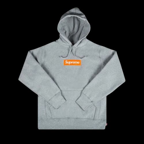 Supreme Box Logo Hooded Sweatshirt 'Heather Grey'