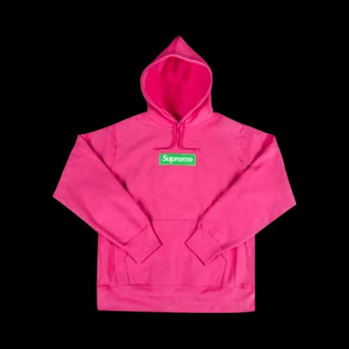 Supreme Box Logo Hooded Sweatshirt 'Magenta'