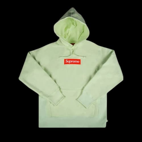 Supreme Box Logo Hooded Sweatshirt 'Pale Lime'